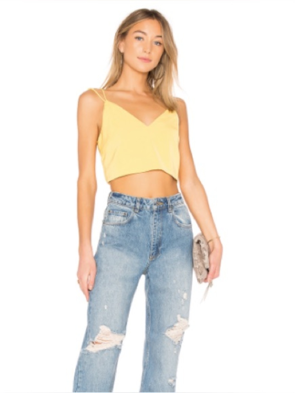 Superdown Caroline Backless Crop Top